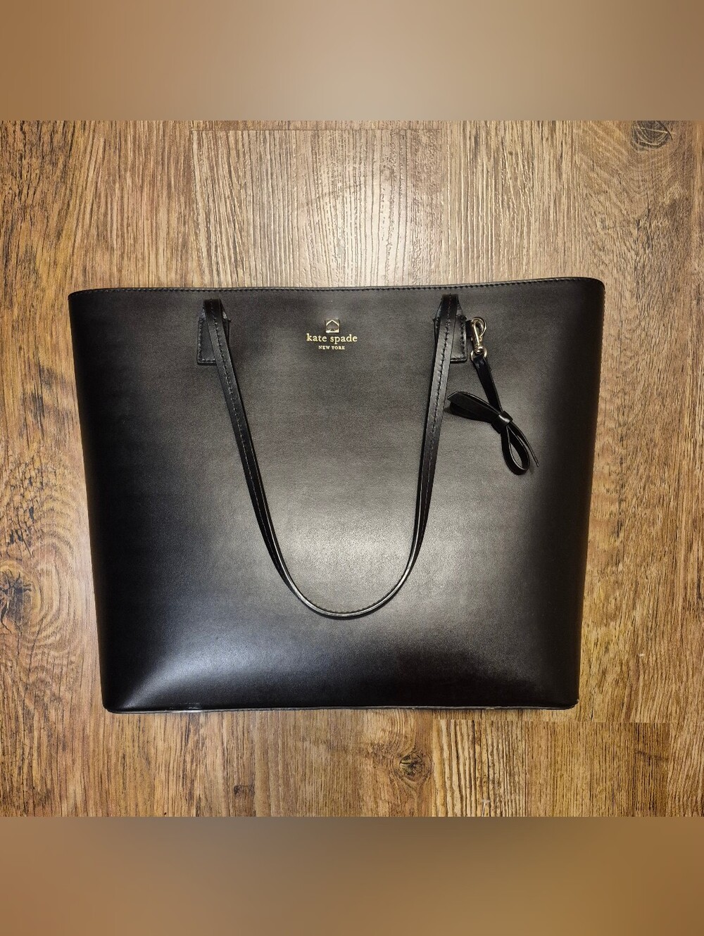 kate spade New York Black Leather Tote